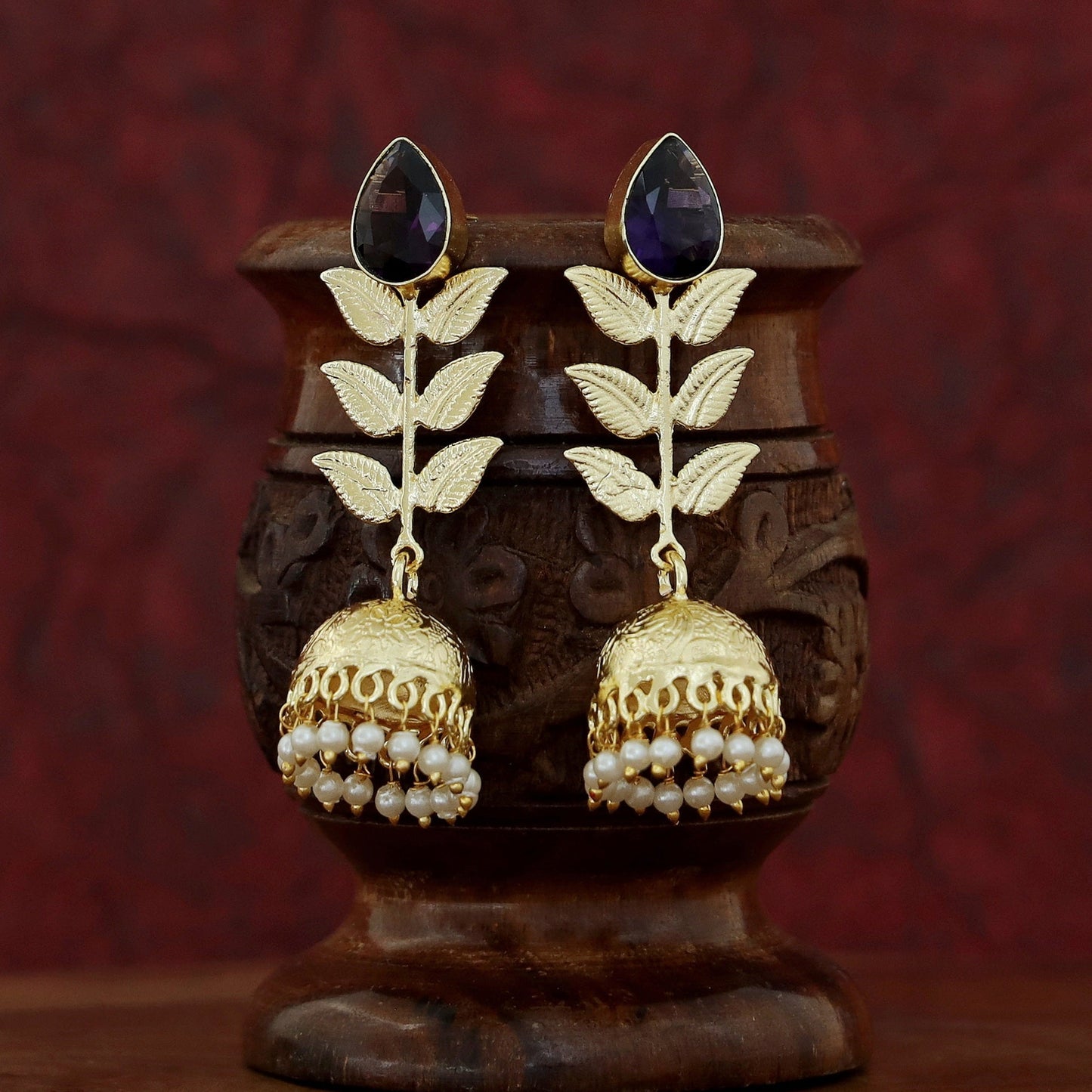 3 Layer Leaf Jhumka