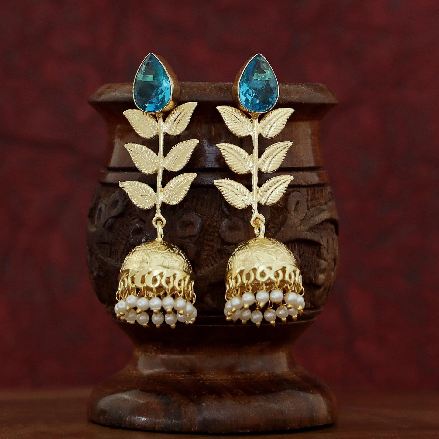 3 Layer Leaf Jhumka