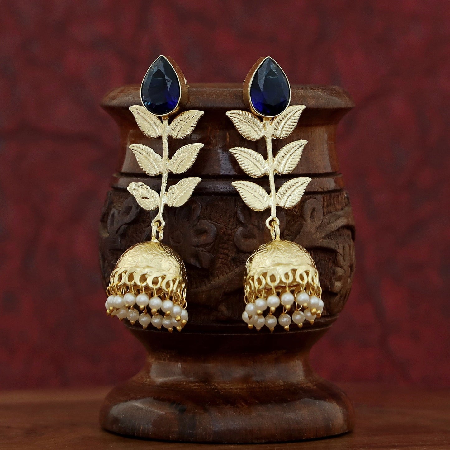 3 Layer Leaf Jhumka