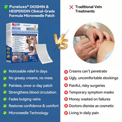 𝐏𝐮𝐫𝐞𝐥𝐮𝐱𝐨® 𝗩𝗲𝒊𝒏 𝐂𝒐𝒏𝘁𝗼𝐮𝐫 𝐌𝐢𝐜𝐫𝐨𝒏𝒆𝒆𝒅𝗹𝗲 𝑷𝒂𝒕𝐜𝐡 (𝐉𝐮𝐬𝐭 𝐎𝐧𝐜𝐞 𝐀 𝐃𝐚𝐲, 𝐒𝐞𝐞 𝐑𝐞𝐬𝐮𝐥𝐭𝐬 𝐈𝐧 𝟕 𝐃𝐚𝐲𝐬) — 👩‍⚕️🏆 𝐒𝐮𝐢𝐭𝐚𝐛𝐥𝐞 𝐅𝐨𝐫 𝐕𝐚𝐫𝐢𝐜𝐨𝐬𝐞 𝐕𝐞𝐢𝐧𝐬 𝐀𝐧𝐝 𝐒𝐩𝐢𝐝𝐞𝐫 𝐕𝐞𝐢𝐧𝐬, 𝐑𝐞𝐥𝐢𝐞𝐯𝐞𝐬 𝐇𝐞𝐚𝐯𝐲, 𝐓𝐢𝐫𝐞𝐝 𝐋𝐞𝐠🛒