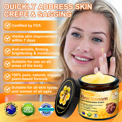 Made and Shipped from AUS ✨ Pureluxo® Bee Venom Skin Restoration Cream ⏰ LAST DAY 80% OFF🛒